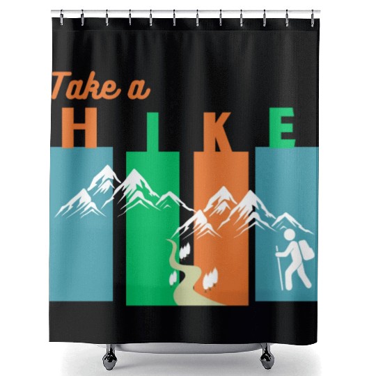 Take a hike Shower Curtains