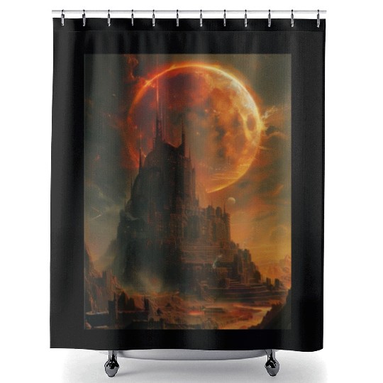 Eclipse the Sun Shower Curtains