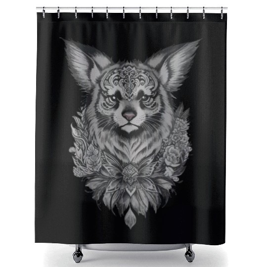 Animal Tattoo Design Shower Curtains
