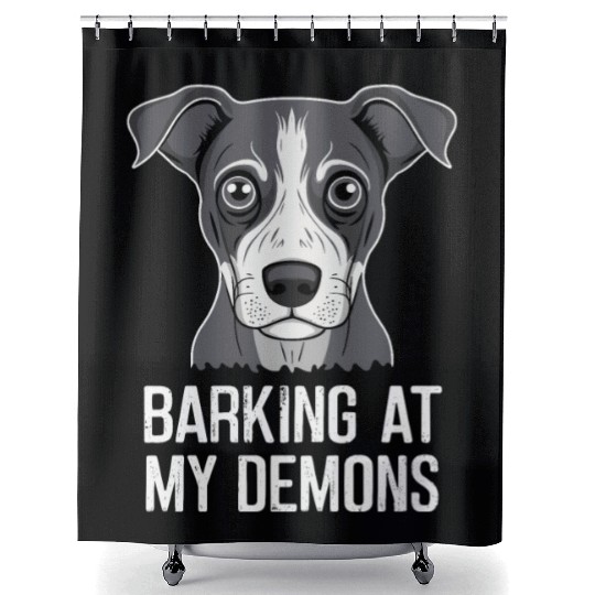 Emo Dog Gothic Dog Alternative Fashion for Dog Shower Curtains