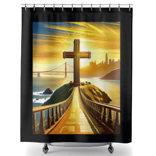 San Francisco Catholic Shower Curtains