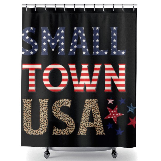SMALL TOWN USA Shower Curtains
