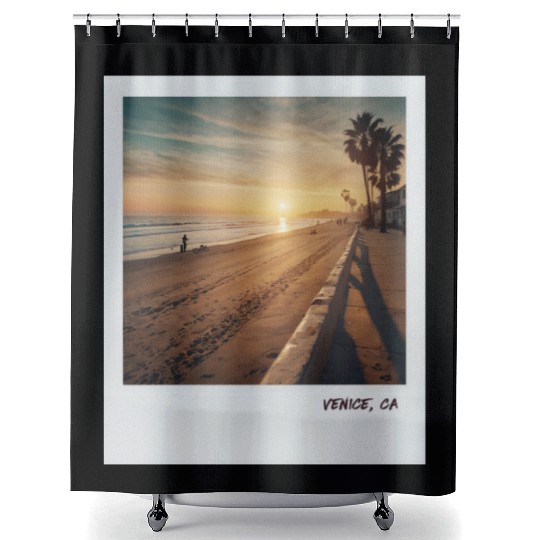 Mono Enterprises "Travels" Venice Beach #3 Shower Curtains