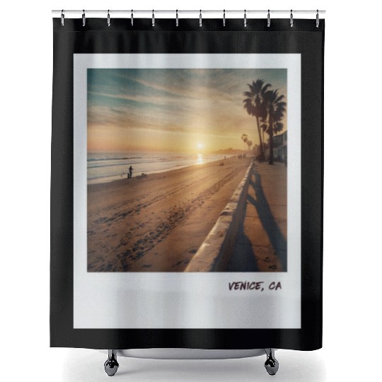Mono Enterprises "Travels" Venice Beach #3 Shower Curtains