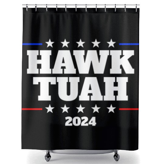 Hawk Tuah 2024 Elect Hawk Tuah Shower Curtains