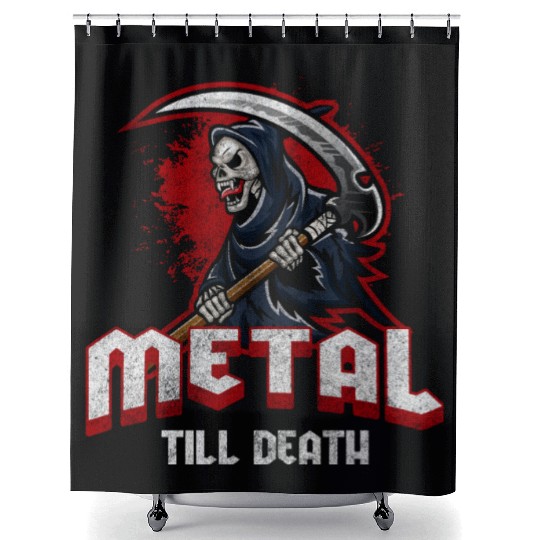 Metal Hard Rock Festival Metalcore Shower Curtains