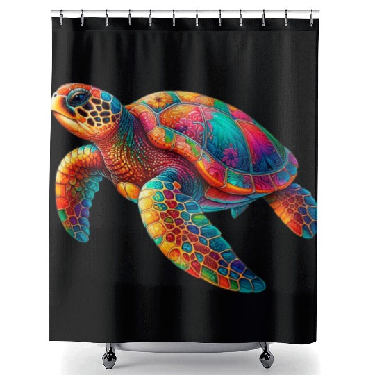 Sea turtle Shower Curtains