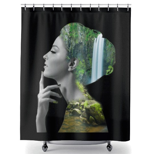 "Girls Waterfall Shower Curtains - Trendy & Stylish Summer