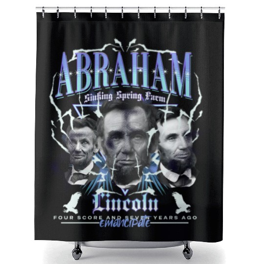 History Bootleg Abraham Lincoln Bootleg Retro Rap Shower Curtains