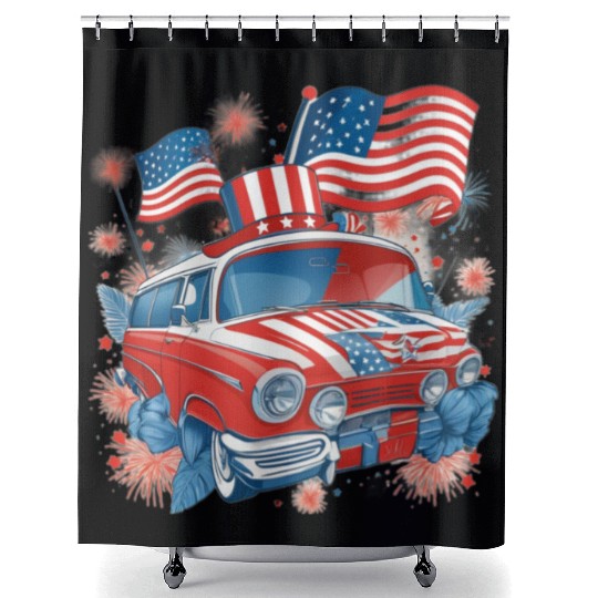 Land of the Free Shower Curtains