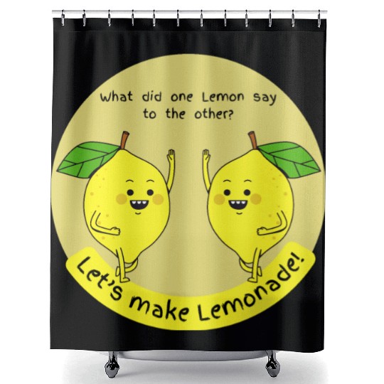 let us make lemonade Shower Curtains
