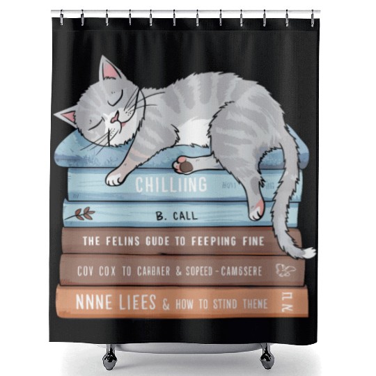 How to Chill Like a Cat: Relaxation Guide Design Shower Curtains