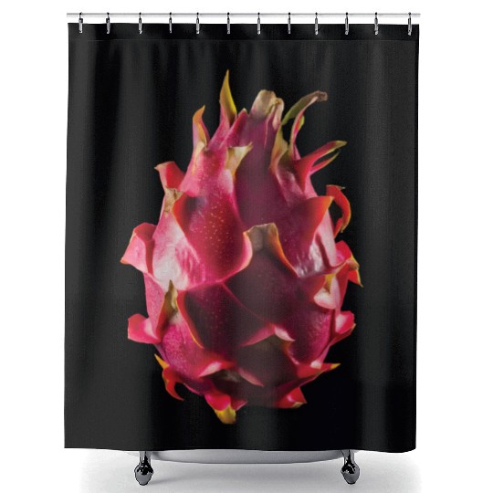 Dragon Fruit Realistic Shower Curtains