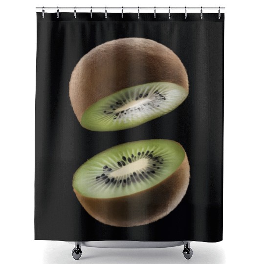 Kiwi Realistic Shower Curtains