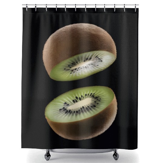 Kiwi Realistic Shower Curtains