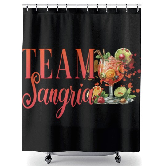 Cocktail Bartender Team Sangria Shower Curtains