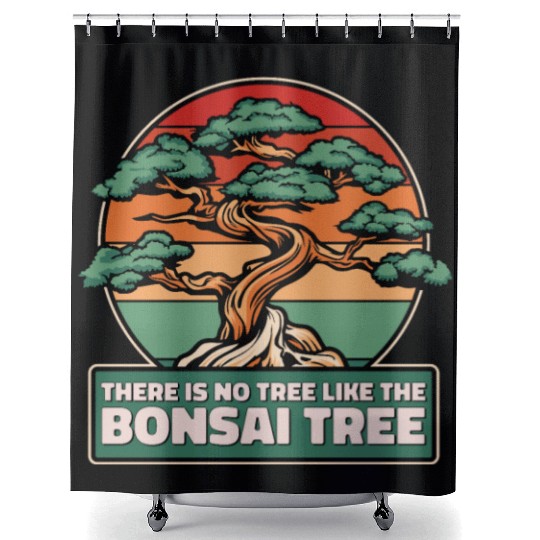 No Tree Like The Bonsai Tree Indoor Bonsai Shower Curtains