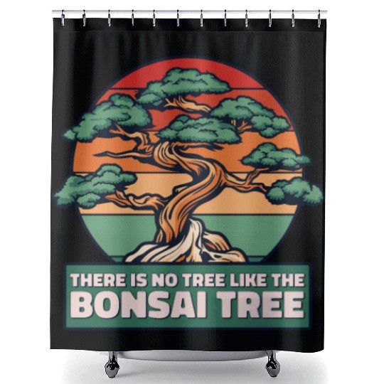 No Tree Like The Bonsai Tree Indoor Bonsai Shower Curtains