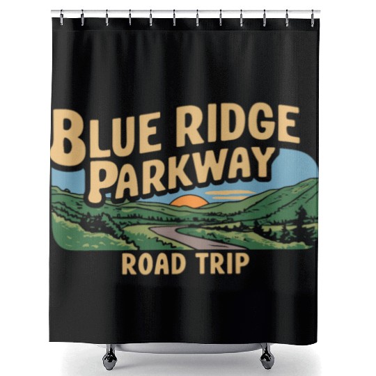 Blue Ridge Parkway Road Trip Adventure Shower Curtains