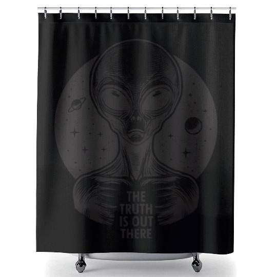 THE TRUTH IS OUT THERE Shower Curtains