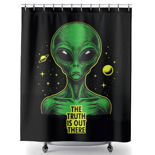 The truth is out there Shower Curtains