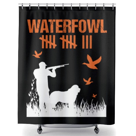 Funny Waterfowl Hunting Score Card Duck Hunting Shower Curtains