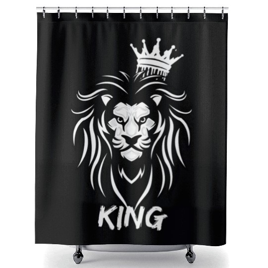 Lion King Motivational design Shower Curtains
