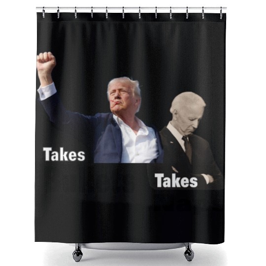 Trump vs Biden - Bullets vs Naps (Light) Shower Curtains