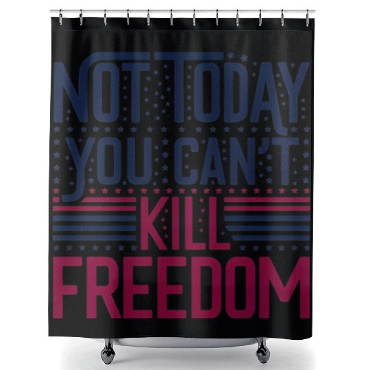 Patriotic Freedom Defender design Shower Curtains