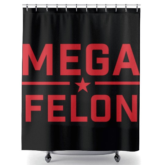 MEGA FELON Shower Curtains