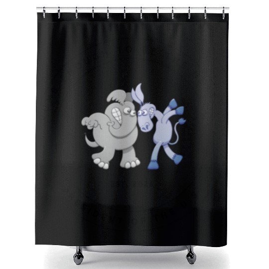 dumb enough to be president of US (goofy) Shower Curtains