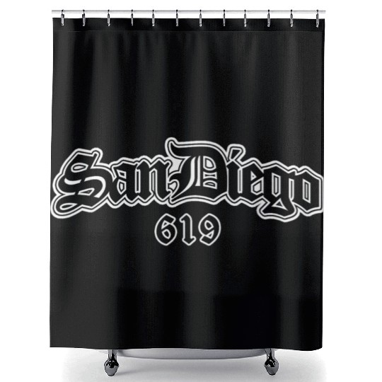 San Diego California Souvenir Chicano Shower Curtains