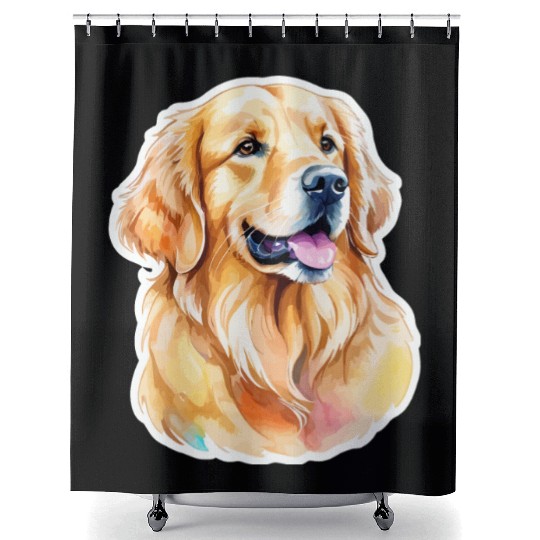 Golden Retriever Golden Retriever Shower Curtains