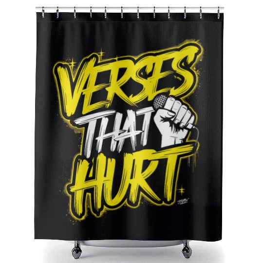 Epic Lyrical Battle of the Titans: Hip Hop Rap Shower Curtains
