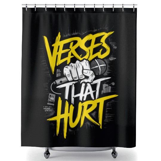 Epic Lyrical Battle of the Titans: Hip Hop Rap Shower Curtains