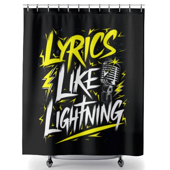 Epic Lyrical Battle of the Titans: Hip Hop Rap Shower Curtains