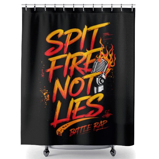 Epic Lyrical Battle of the Titans: Hip Hop Rap Shower Curtains