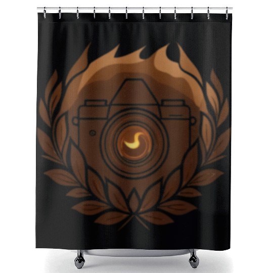 Logo for wedding videography company called Ember Shower Curtains