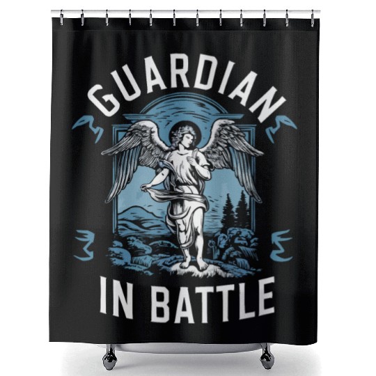 Archangel Michael Catholic Christianity Angel Shower Curtains