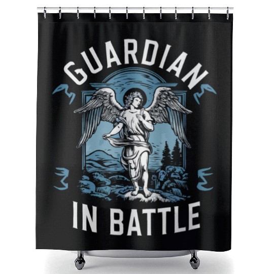 Archangel Michael Catholic Christianity Angel Shower Curtains