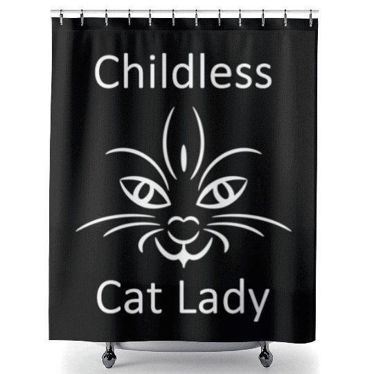 "Childless Cat Lady" Kamala Harris 2024 Shower Curtains