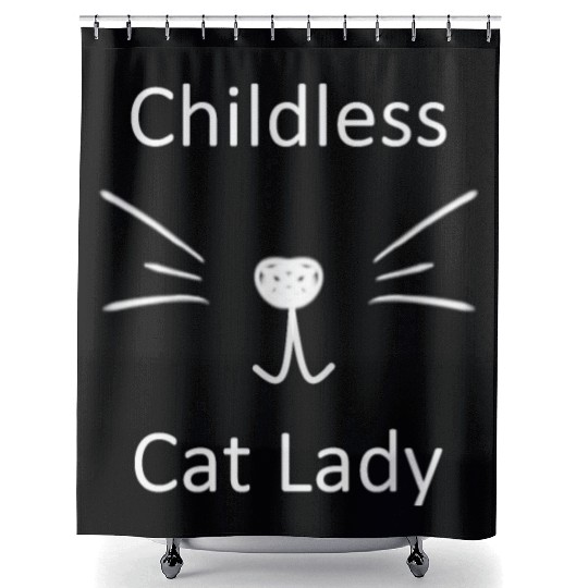 "Childless Cat Lady" Kamala Harris 2024 Shower Curtains