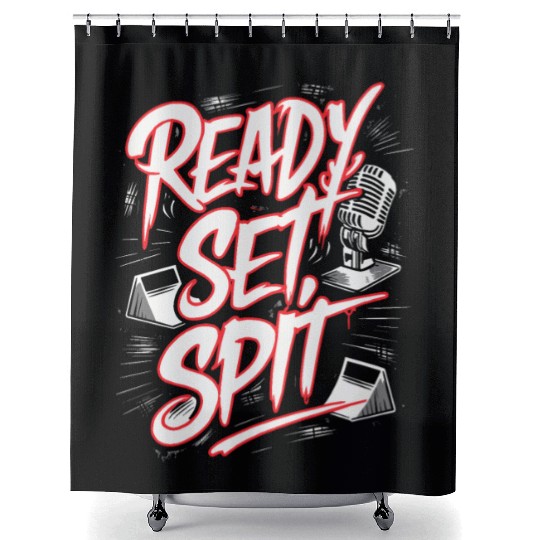 Rap Battles Freestyle Rap Competition Battle Rap Shower Curtains