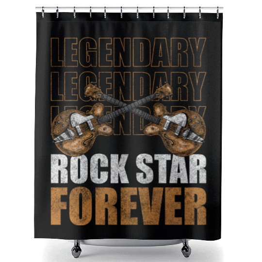 Rock Music Hard Rock Musician Shower Curtains