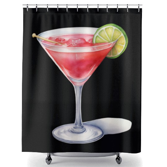 Martini Cocktail Shower Curtains