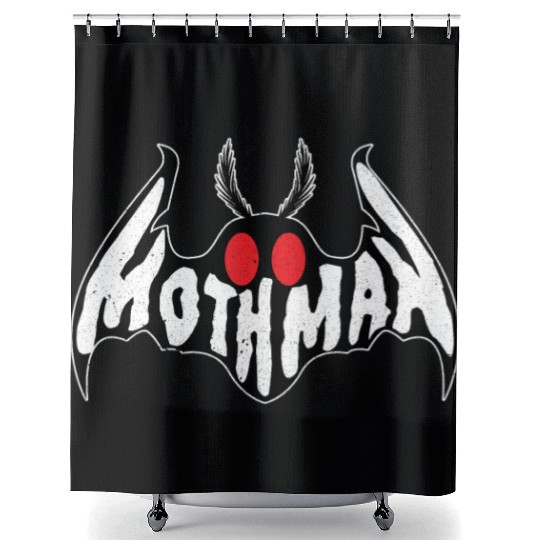 Mothman Monster Creepy Cryptid Shower Curtains