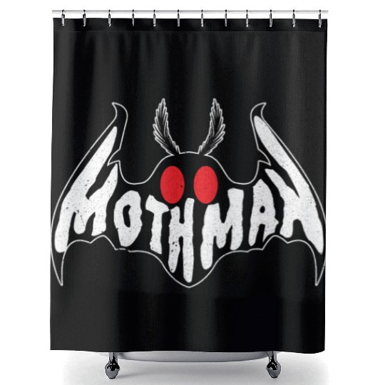Mothman Monster Creepy Cryptid Shower Curtains