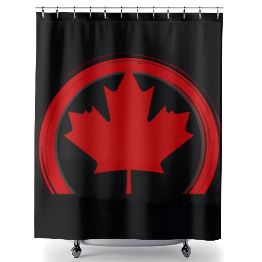 Stylish Air Canada Airline Design Shower Curtains
