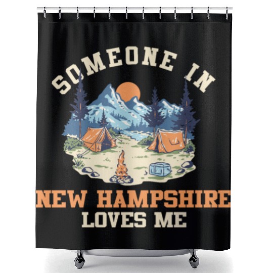 Someone In New Hampshire Loves Me Shower Curtains