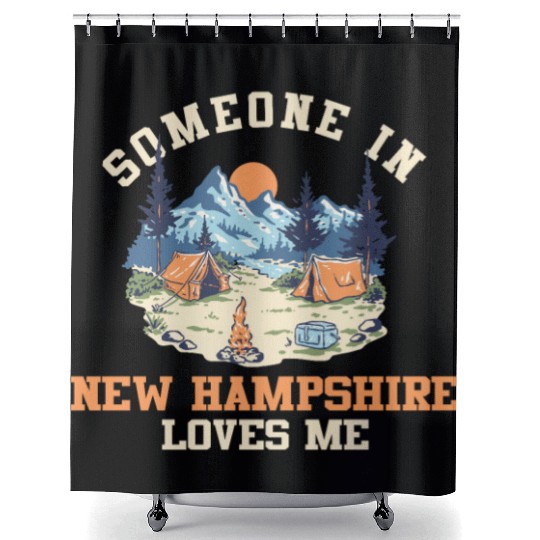 Someone In New Hampshire Loves Me Shower Curtains